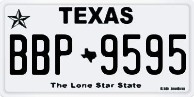 TX license plate BBP9595
