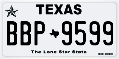 TX license plate BBP9599