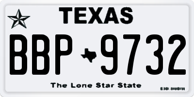 TX license plate BBP9732