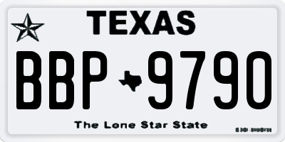 TX license plate BBP9790