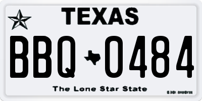 TX license plate BBQ0484