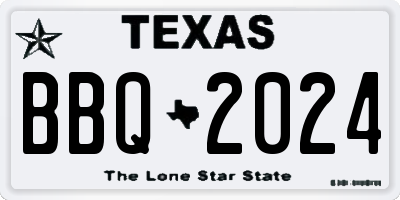 TX license plate BBQ2024