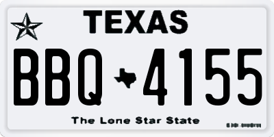 TX license plate BBQ4155