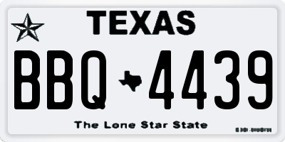 TX license plate BBQ4439