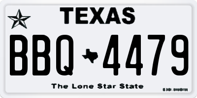 TX license plate BBQ4479