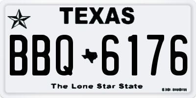 TX license plate BBQ6176