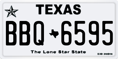 TX license plate BBQ6595