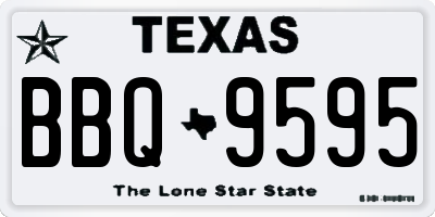 TX license plate BBQ9595