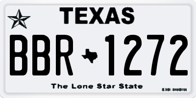 TX license plate BBR1272