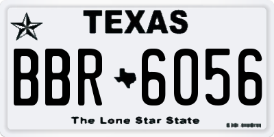 TX license plate BBR6056