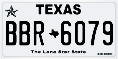TX license plate BBR6079