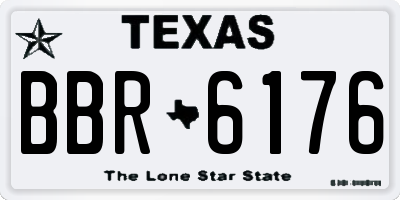 TX license plate BBR6176