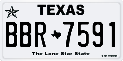 TX license plate BBR7591