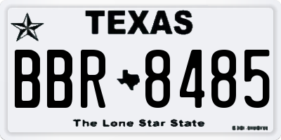 TX license plate BBR8485