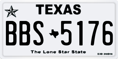 TX license plate BBS5176