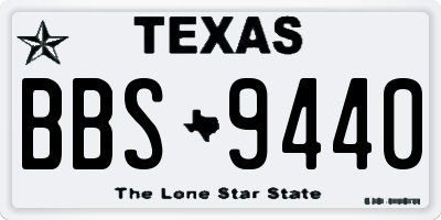 TX license plate BBS9440