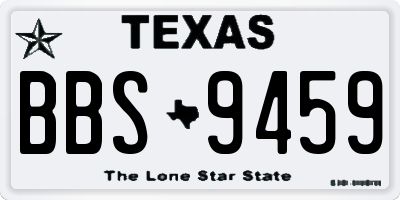 TX license plate BBS9459