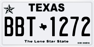 TX license plate BBT1272