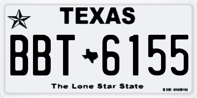TX license plate BBT6155