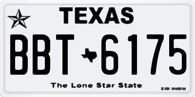 TX license plate BBT6175