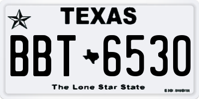 TX license plate BBT6530