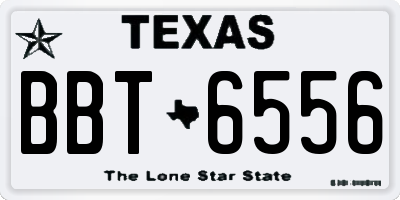 TX license plate BBT6556