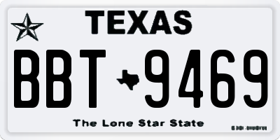 TX license plate BBT9469