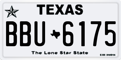 TX license plate BBU6175