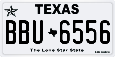 TX license plate BBU6556