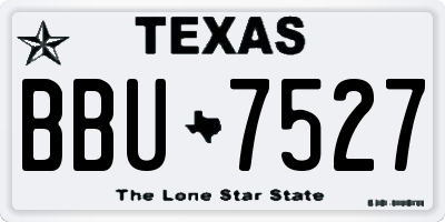 TX license plate BBU7527