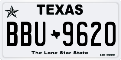 TX license plate BBU9620