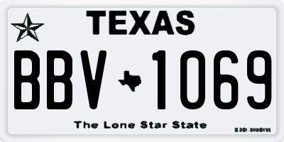 TX license plate BBV1069