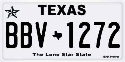TX license plate BBV1272