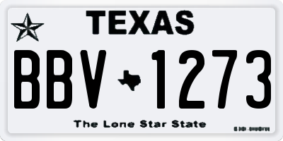 TX license plate BBV1273