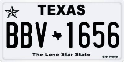 TX license plate BBV1656