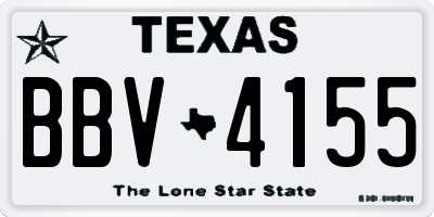 TX license plate BBV4155