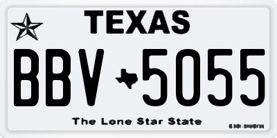 TX license plate BBV5055