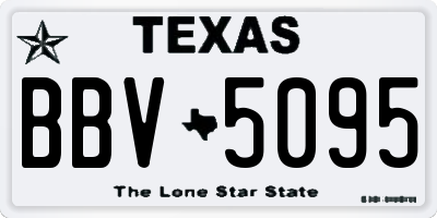 TX license plate BBV5095
