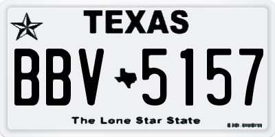 TX license plate BBV5157