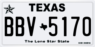 TX license plate BBV5170
