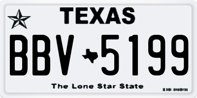 TX license plate BBV5199