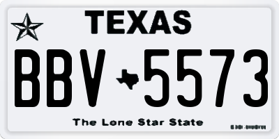 TX license plate BBV5573