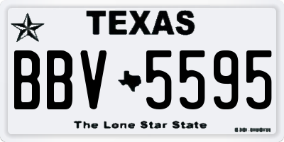 TX license plate BBV5595