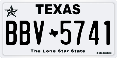 TX license plate BBV5741