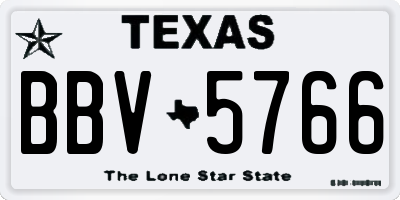 TX license plate BBV5766