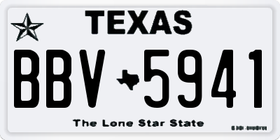 TX license plate BBV5941