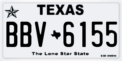 TX license plate BBV6155