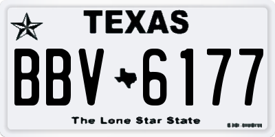 TX license plate BBV6177