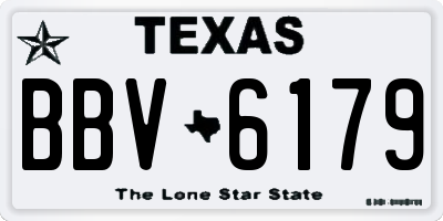 TX license plate BBV6179