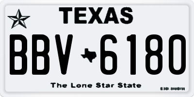 TX license plate BBV6180